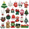 Acessórios de Resina de Natal Papai Noel Meias Flocos de Neve Pulseira Colar Chaveiro Pingente Acessórios de Joias DIY