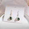 Aretes de Perlas de Pavo Real con Incrustaciones de Diamantes para Mujer, Joyería Larga de Estilo Étnico, Nuevos Aretes de Lujo Coreanos 2025