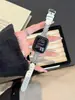 Metal de Cobre con Circonita Floral con Correa de Patrón de Cocodrilo Adecuado para Apple Watch iWatch 12ª Generación 11/10