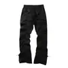 Pantalones plisados para hombre con diseño de estilo High Street americano, marca de moda, funcionales, holgados, casuales, de secado rápido, para deportes