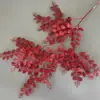 Arte Floral para Casamento Flor Vermelha Material de Fundo Decoração Ikebana Rosa Eucalipto Arranjo para Sala de Estar Interna