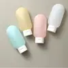 Prensa de Viaje Silicona Engrosada Botella de Almacenamiento para Champú Gel de Ducha Limpiador Facial Detergente de Lavandería Loción Perfume