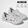 Sapatos de caminhada masculinos respiráveis, vazados, antiderrapantes, sandálias de praia slip-on para casais, adequados para uso ao ar livre