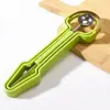 Divisor de Frutas Tres en Uno de Acero Inoxidable, Cuchara Sacabolas Multifuncional para el Hogar, Cuchara para Sacar Fruta, Herramienta para Tallar Fruta