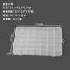 Caja plástica transparente fija de 42 compartimentos, caja divisoria para joyería, cuentas y diamantes pequeños, caja de embalaje para herramientas de ferretería y almacenamiento de cuentas