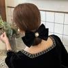 Accesorios para el cabello para tostadas, sencillos y elegantes, horquillas para el cabello con lazo de terciopelo rojo dorado de alta calidad, tocado de novia 2023 Nuevo