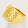 Anillo Abierto Grande para Hombre Fu Fa Cai Cuadrado con Carácter Anillo para Hombre Shajin Moneda Euro Joyería de Vietnam Punto
