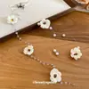 Pasador de Pelo de Mariposa Flor de Borla Perla Súper Hada, Gama Alta, Exquisito y Elegante, Pin de Pato, Accesorio de Cabello de Nicho de Lujo Ligero