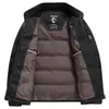 Chaqueta de Plumón para Hombre 2026 Otoño/Invierno Tejida Cuello Alto Versión con Cremallera Juvenil Negocios Casual Cálido Abrigo Corto de Plumón