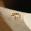 Anillo de Bambú de Jade para Mujer, Diseño de Nicho de Lujo Ligero, Moderno y Elegante, Anillo Abierto Exquisito, Venta Directa del Fabricante