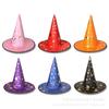Sombrero de Bruja de Halloween Decoración para Fiesta Festival de Fantasmas Sombrero con Luz LED Diseño Estampado Regalo de Empresa