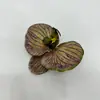 Cabeça de Flor Simulada, Cabeça de Flor de Orquídea Borboleta, Adorno de Cabeça Étnico, Flor para Decoração de Caixa de Lembrança, Flor Artificial de Algodão de Silicone 3D