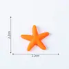Adornos de Musgo Estrella de Mar Colorida para Micro-Paisajes Manualidades de Resina Adornos Pequeños Accesorios para Fundas de Teléfono Mediterráneas