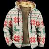 Ropa de Invierno Gruesa con Forro Polar Transfronteriza Chaqueta de Algodón Acolchada Gruesa de Doble Capa Interior con Santa Cremallera Bolsillo con Cremallera Chaqueta Cálida Acolchada de Algodón