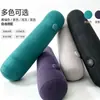Presiona para inflar la almohada larga y cilíndrica; esta almohada cilíndrica, larga y de peluche es portátil y adecuada para viajar, y se puede usar para descansar mientras se está acostado boca abajo