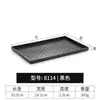 Bandeja rectangular de plástico para té, bandeja para tazas de té, bandeja para tazas de agua para habitaciones de huéspedes de hotel, bandeja para guardar artículos de tocador, bandeja comercial