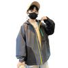 Chaqueta de Primavera y Otoño para Niños 2025 Nuevo Estilo para Niños Mayores, Conjunto de Otoño para Niños, Chaqueta con Capucha para Niños, Estilo Cool