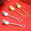 Acero Inoxidable 304 Cabeza Cuadrada Punta de Cuchara Pala Doméstica Cuchara Mezcladora Cuchara para Postre Sandía Pala Condimento