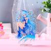 DIY dupla camada presente acrílico marca impressão colorida desenho animado dupla face transparente humanóide desktop pequenos enfeites atacado