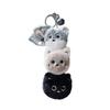 Jinnew original chaveiro pingente de peixe-gato de pelúcia empilhável chave musical pingente fofo para mochila pequena presente