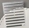 Adesivos de Unha Coração de Renda Branca Transfronteiriços Borda de Renda 3D Coração Adesivos de Unha DIY Em relevo Estilo Ca