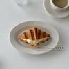 Prato de Jantar de Cerâmica Resistente a Altas Temperaturas TTUXTON Americano Prato Especial para Steak de Restaurante Ocidental Prato de Sobremesa Café da Manhã