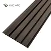 Panel Decorativo para Fachada de Composite Madera-Plástico Coextruido de Rápida Personalización 219x26mm Textura Cepillada Tablero de Protección para Pared de Patio Exterior