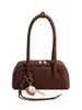 2026 Nuevo Diseño de Nicho Coreano Bolso de Axila para Mujer Moda Otoñal Linda Mori Bolso de Mano Bolso Bowling Bolso de Hombro