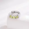 Nuevos Pendientes de Piercing para Oreja Hensen con Circonita Incrustada para Otoño e Invierno, Aguja Recta, Hebilla de Oreja Exquisita, Diámetro Interior de 8 mm, Pendientes para Niña, Pendientes