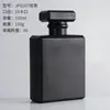 Botella de perfume de vidrio negro mate de fábrica 2030ml50ml100 ml cuadrada plana atomizador color bayoneta atomizador fino