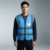 Coletes refletivos para canteiros de obras, projetos de construção chineses, roupas refletivas de segurança, impressão de logotipo personalizado, uniformes de trabalho