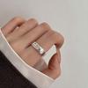 Anillo de plata de ley 925 con graffiti desgastado para mujer, alto sentido, nicho, estilo Ins, anillo de plata tailandesa, anillo de viento frío, venta al por mayor