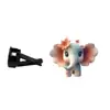 Transfronterizo Nuevo Acrílico Plano Lindo Flor Elefante Coche Salida de Aire Clip Decorativo Interior del Coche Aromaterapia Fragancia