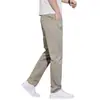 Pantalones Casuales de Verano para Hombre Paul Finos Holgados Transpirables Elegantes Pierna Recta Elásticos Cómodos Versátiles Pantalones de Vestir