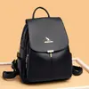Comercio Exterior Al Por Mayor Bolsos de Mano para Mujer Moda Europea y Americana Bolso Cubo Simple Atmosférico Color Sólido Textura Pu Superficie Suave Mochila