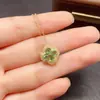 Colgante Cruz Esmeralda Natural Accesorios para Mujer Nicho Sensación de Alta Gama Joyería de Plata de Ley 925 3*4 Factory de Joyería Venta Directa