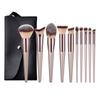 Hot Picking 10 Piezas 14 Piezas Dorado Champagne Llama Belleza Pincel Set de Pinceles de Maquillaje Set Completo de Pinceles Listos para Venta al por Mayor de Maquillaje