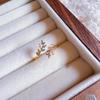 Anillo de plata de ley S925 con lazo y perla para mujer, de alta gama, ligero, de lujo, combinable con todo, con apertura para el dedo.