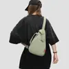 Bolso de Pecho de Moda, Bolso Cruzado de Color Sólido para Teléfono Móvil, Bolso de Ciclismo Elegante y Sencillo, Casual y Versátil, Mochila Pequeña Ligera de Estilo Deportivo