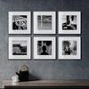 Vivian Moderno Simple Mural de Arte Blanco y Negro Sala de Estar Dormitorio Álbum de Fotos Pintura Colgante Entrada Sala Modelo Pintura Decorativa