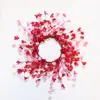 26 Anos Novo 45cm Dia dos Namorados Flor de Papel Coração Guirlanda Artificial Guirlanda Dia das Mães Decoração Casa Aconchegante Pendurar na Porta
