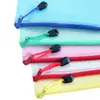 Bolsa para documentos A4 al por mayor, bolsa de rejilla, bolsa con cremallera transparente, bolsa impermeable para información, bolsa de rejilla impermeable A5, entrega en Guangzhou