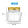 Gelatina de Leche de Gelatina de Pescado de Nido de Pájaro Dividida en Botellas con Rayas Verticales, Buche de Pescado Cocinado Fresco en Botellas de Vidrio Transparentes, Frascos Pequeños Sellados, Botellas de Vidrio