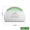Cortador de fideos de acero inoxidable, raspador de aceite con mango de madera, raspador de crema para pasteles, cortador de masa para pastel de luna doméstico con escala