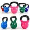 Kettlebell Competitiva Recubierta de Plástico Todo Acero para Mujeres Entrenamiento de Cadera en Casa Sentadilla Mancuerna de Hierro Fundido Equipo de Fitness para Hombres Olla Deportiva