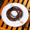 Cuentas de rosario de sándalo verde multicírculo de mano naturales Jade Dongling colgante de calabaza pequeña pulseras de sándalo dorado para hombres y mujeres Venta al por mayor