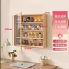 Soporte de Exhibición de Cajas Sorpresa de Madera Maciza Gabinete de Exhibición de Figuras de Almacenamiento Caja de Exhibición de Muñecas Pop Mart Estante de Pared Montado en la Pared