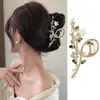 Oferta Especial Transfronteiriça Moda Acessórios de Cabelo Coque Grampo de Cabelo Presilha de Tubarão Presilha com Strass Acessório de Cabelo em Formato de Coração Gravata Borboleta Grampo de Cabelo para Menina