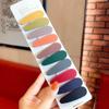 10/card coreano simples BB clip uma palavra bangs hairpin cocar back head top clip macaron menina hairpin