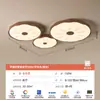 Lâmpada de Quarto, Estilo Antigo, Grão Nogueira Retrô Proteção para os Olhos Lâmpada de Sala de Estar, Simples Chinês Folha de Lótus Criativa Lâmpada de Teto para Quarto